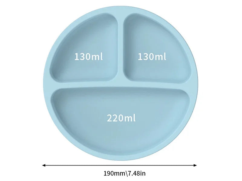 Food-Grade Silicone Baby Dinnerware Set