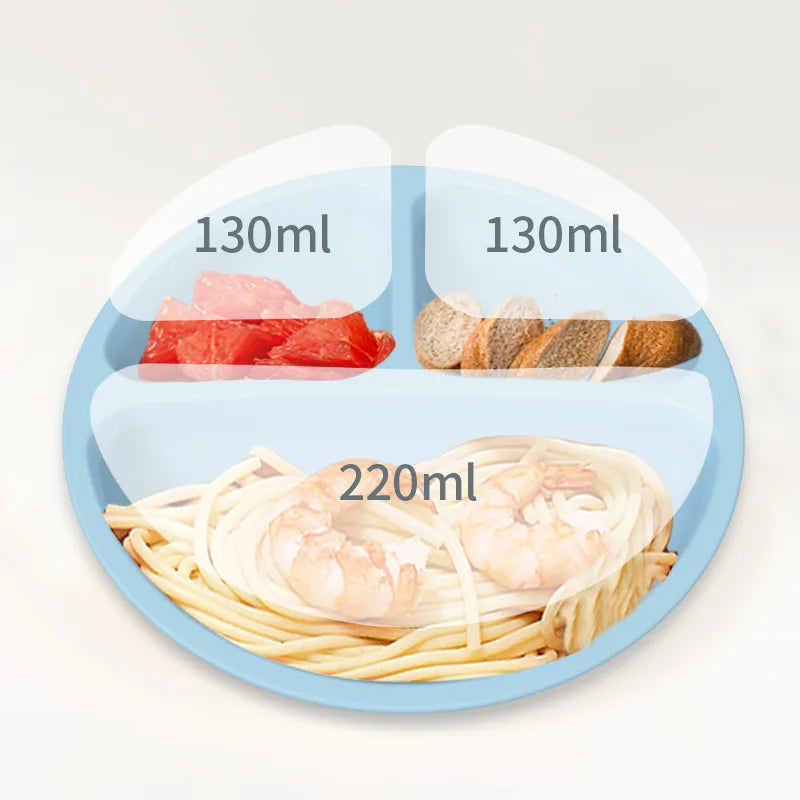 Food-Grade Silicone Baby Dinnerware Set