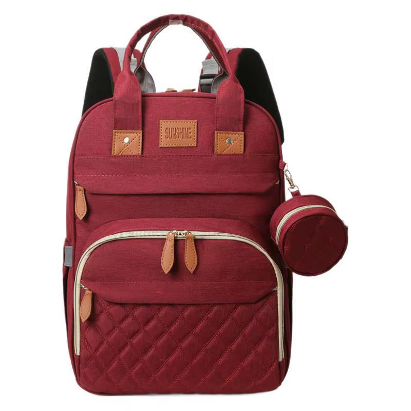 Baby Changing Backpack with Foldable Bed and USB Charging