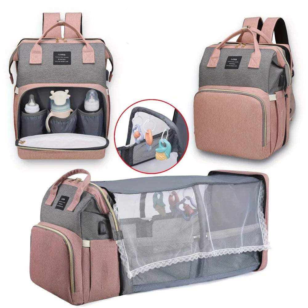 Folding Crib Baby Changing Bag